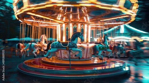 Carousel Ride at Night