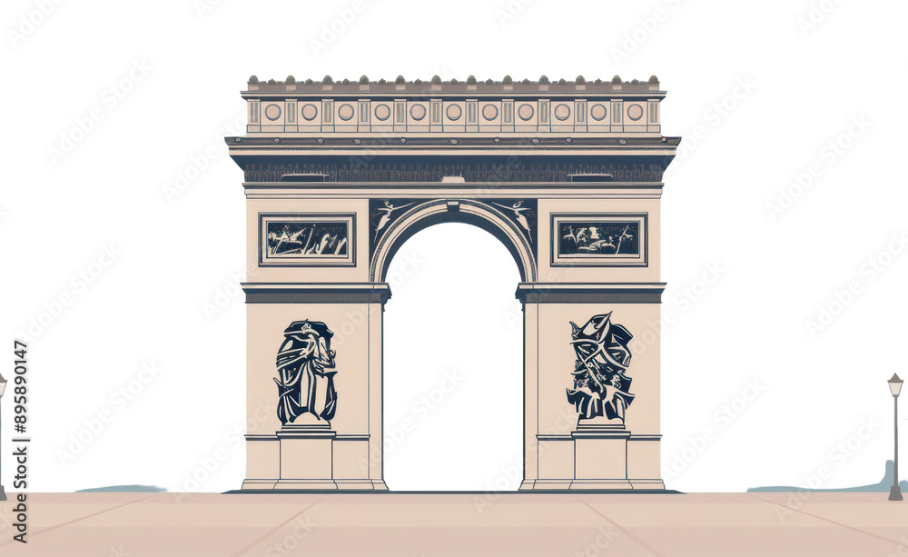 Fototapeta premium Architecture building landmark representation.