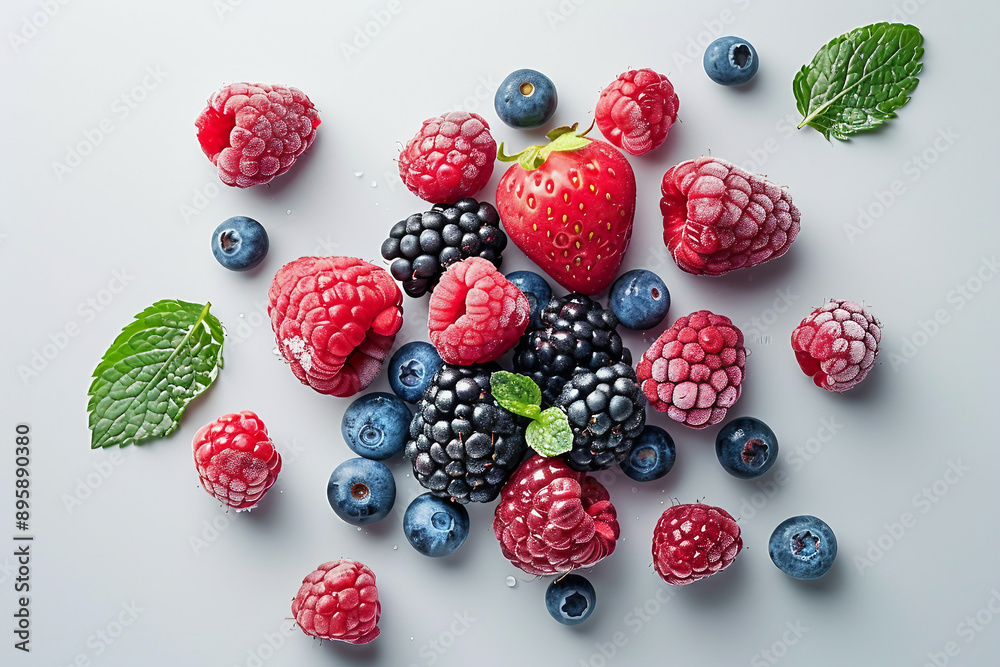 Fresh berries fruits tasty food created with generative AI Fresh berries fruits tasty food created with generative AI