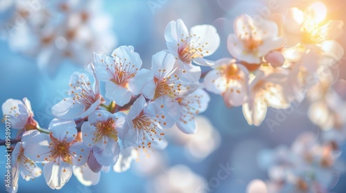 Delicate Blossoms Adorning the Spring Landscape
