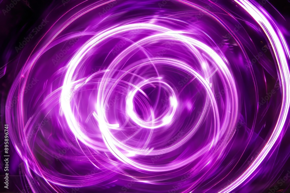 Pink and purple light trails create a dynamic, swirling pattern. 3D rendering Pink and purple light trails create a dynamic, swirling pattern. 3D rendering