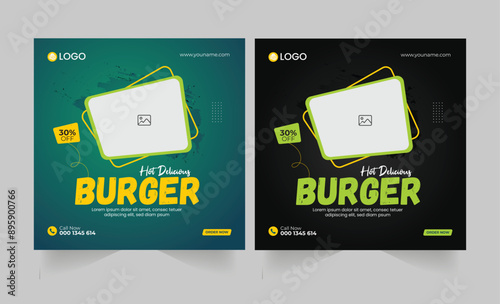 : Fast food business marketing social media post or web banner Design, Delicious Looking Pumpkin Spice Late in order to Post it to Social Media Post