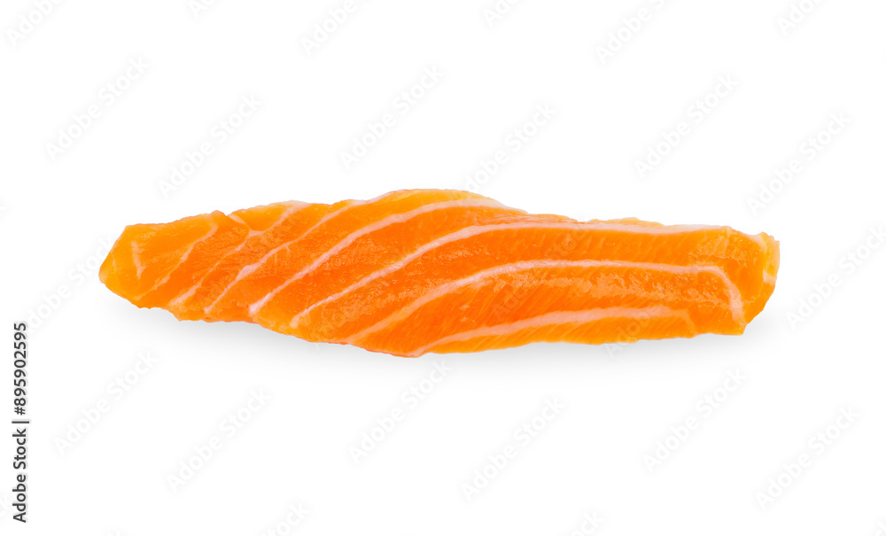 Sliced salmon isolated on white background. Sliced salmon isolated on white background.