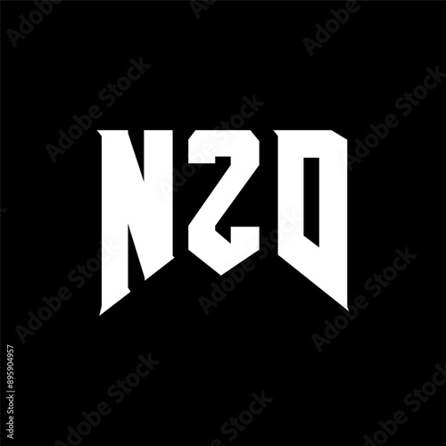 NZD letter logo design for technology company. NZD logo design black and white color combination. NZD logo, NZD vector, NZD design, NZD icon, NZD alphabet. NZD typography logo design. photo