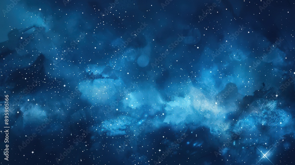 Fototapeta premium Enchanting Starry Night Sky with Shimmering Celestial Wonders