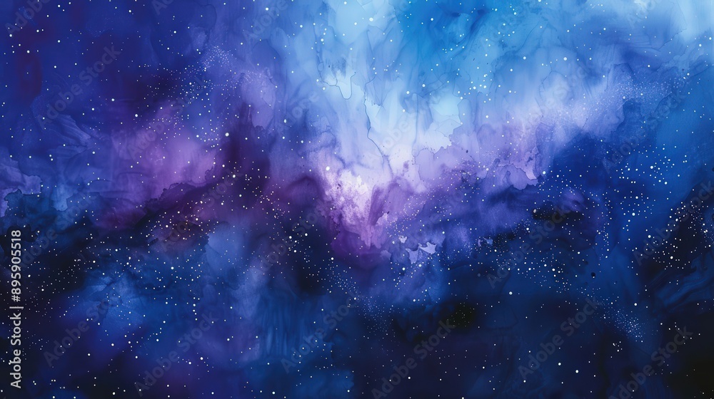Obraz premium Enchanting Celestial Wonderland: A Journey Through the Cosmos