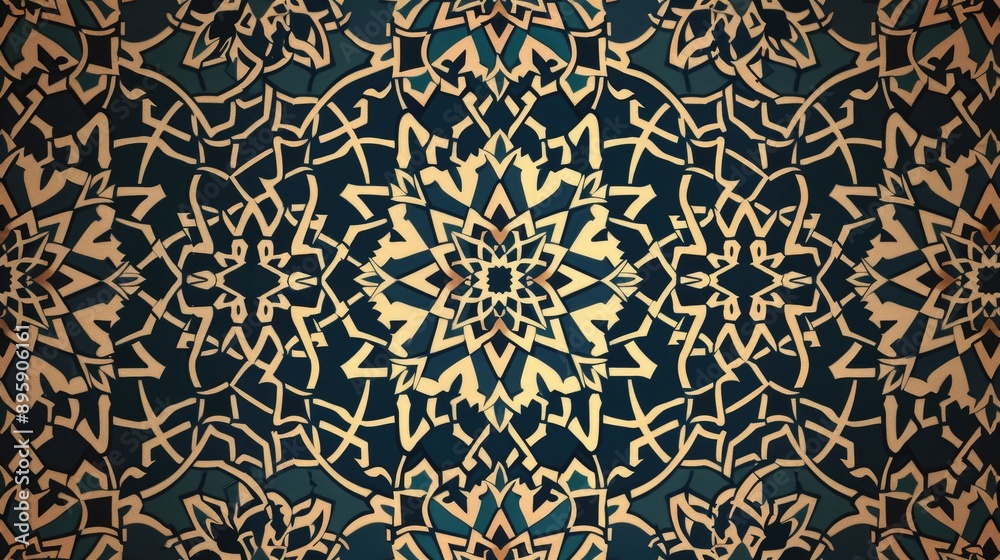 Elegant seamless geometric pattern, featuring repeating shapes and intricate designs in a harmonious layout Elegant seamless geometric pattern, featuring repeating shapes and intricate designs in a harmonious layout