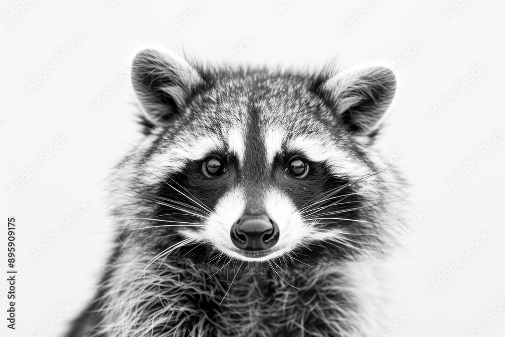 This is a photo of an adorable raccoon with a curious look, taken up close to emphasize details. This is a photo of an adorable raccoon with a curious look, taken up close to emphasize details.