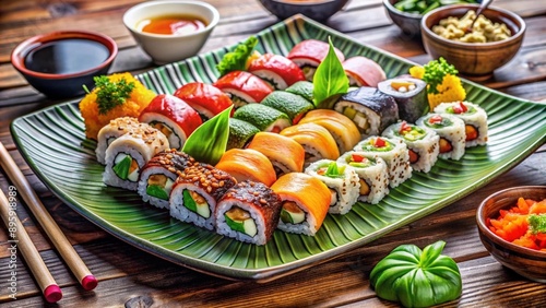 Rolls on a wooden tray