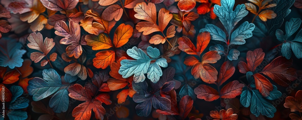 Fall Leaves Background, 4K hyperrealistic photo Fall Leaves Background, 4K hyperrealistic photo