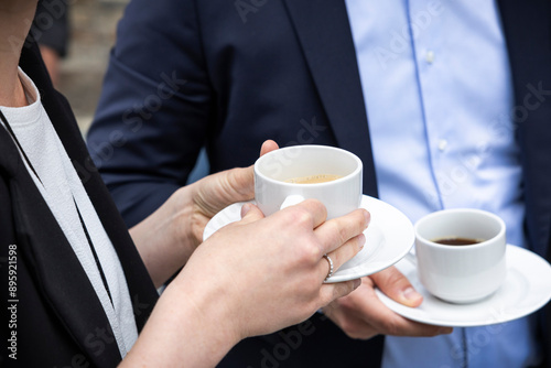 Kaffeepause beim Business Meeting