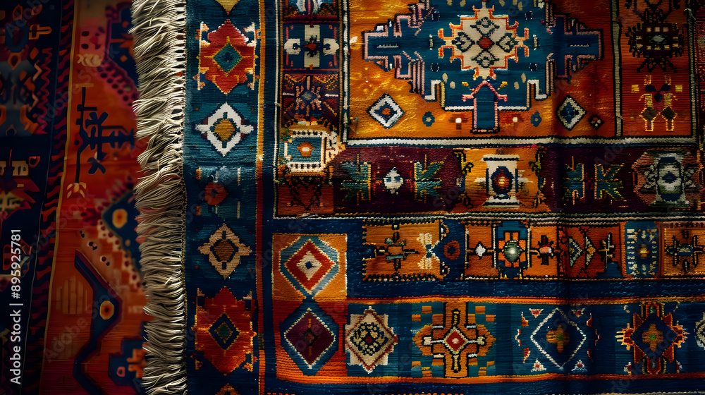 Colorful Tapestry Rug Abstract Background Colorful Tapestry Rug Abstract Background