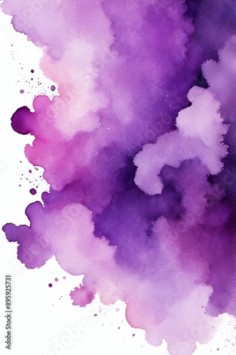 purple theme color abstract gradient painting watercolor illustration design copy space