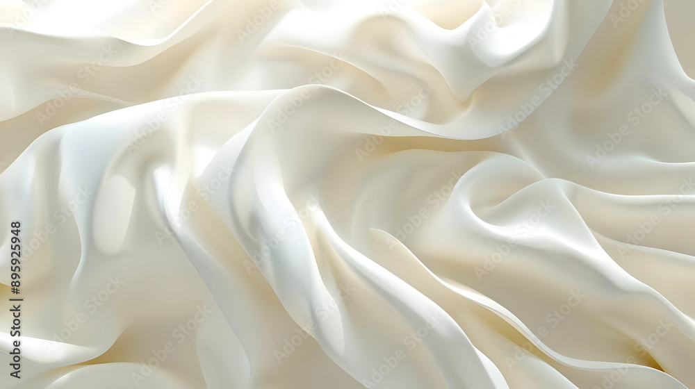 Obraz premium White Silk Fabric Texture Background Illustration