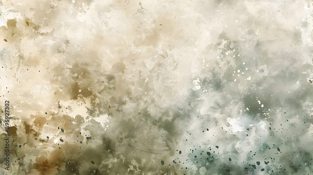 Abstract Beige and Green Watercolor Texture Abstract Beige and Green Watercolor Texture