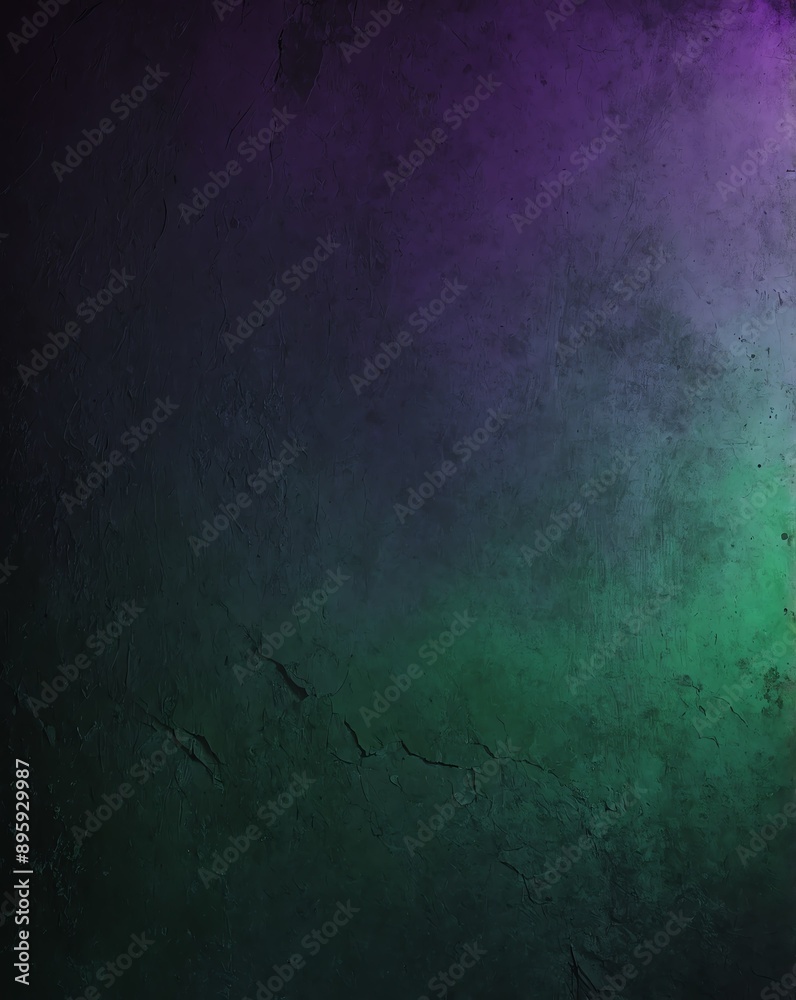 Fototapeta premium green to purple color gradient grungy texture background copy space design