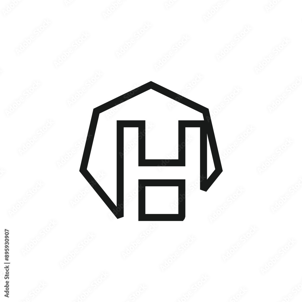 Letter H logo design vector with universal form and creative idea Letter H logo design vector with universal form and creative idea