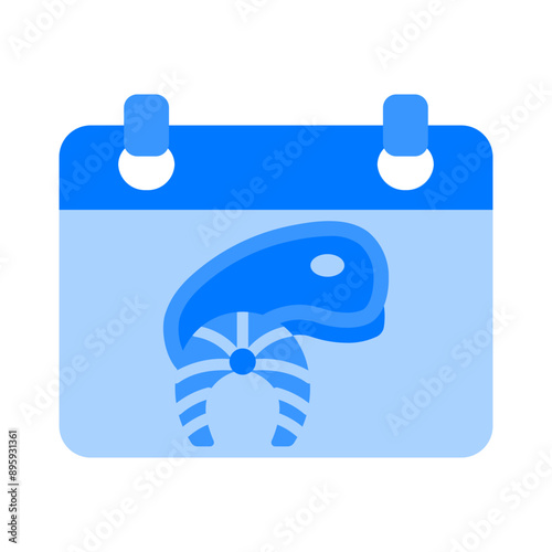 World Food Day Blue Flat