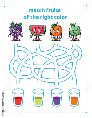 Template Worksheet for kids design illustration