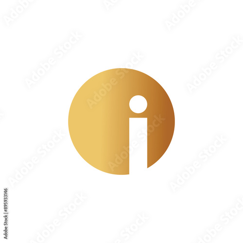 Letter I logo design vector with universal form and creative idea