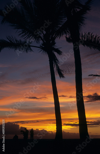 sunset in Maui Hawaii