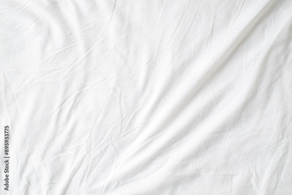Abstract White Bedding Sheets or White wrinkled fabric background texture and Texture with copy-space :Creased or wrinkled white fabric,Soft focus Abstract White Bedding Sheets or White wrinkled fabric background texture and Texture with copy-space :Creased or wrinkled white fabric,Soft focus