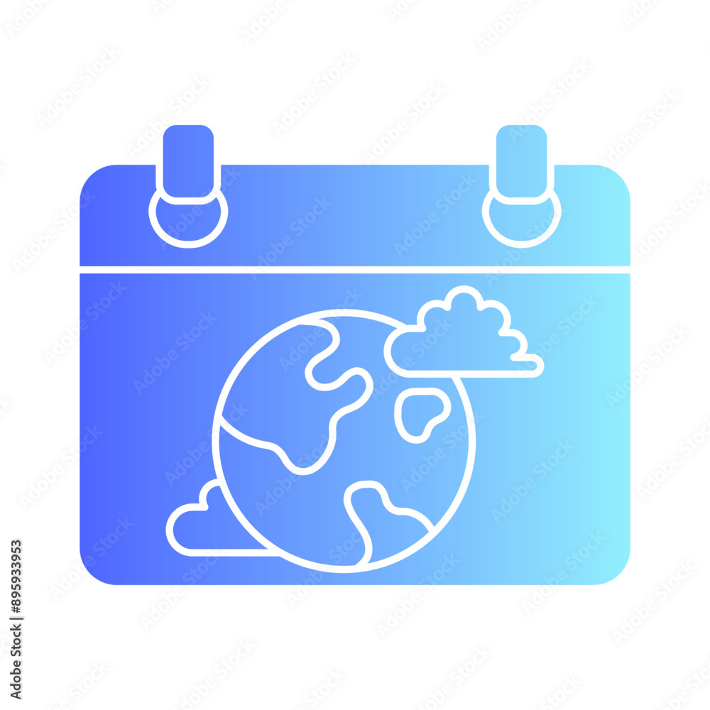 Earth Day Gradient Flat Earth Day Gradient Flat