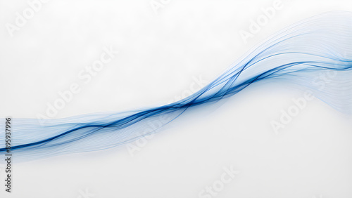 Abstract background composed of blue thin lines and wavy curves, with blank text, product display