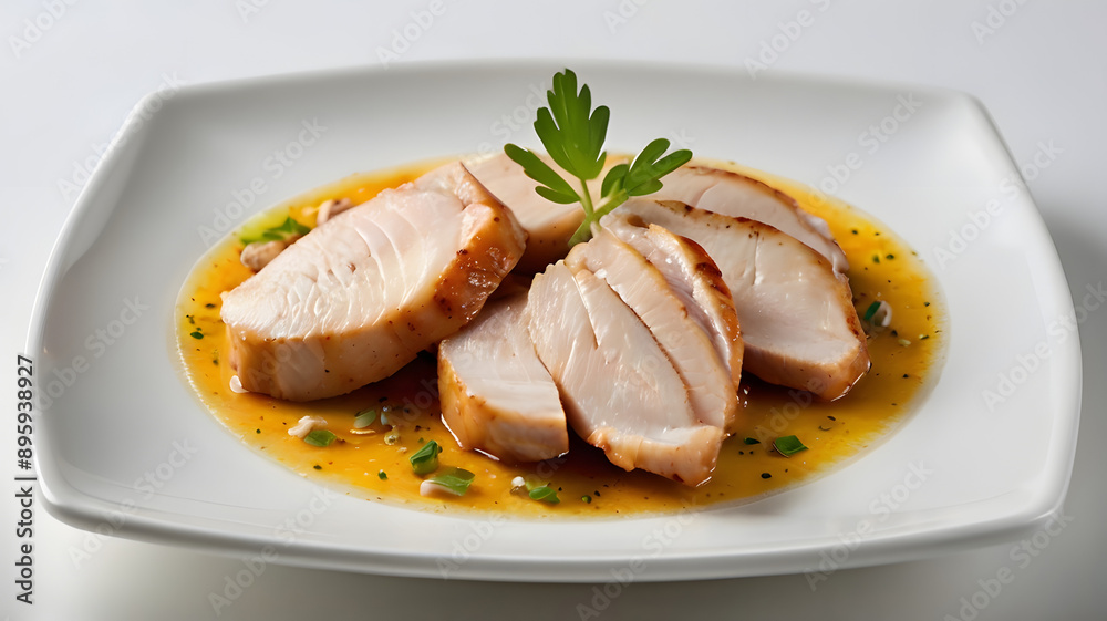 small pieces of cooked chicken breast small pieces of cooked chicken breast