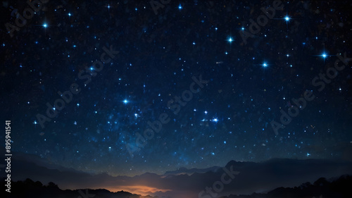 starry night sky © pholkrit