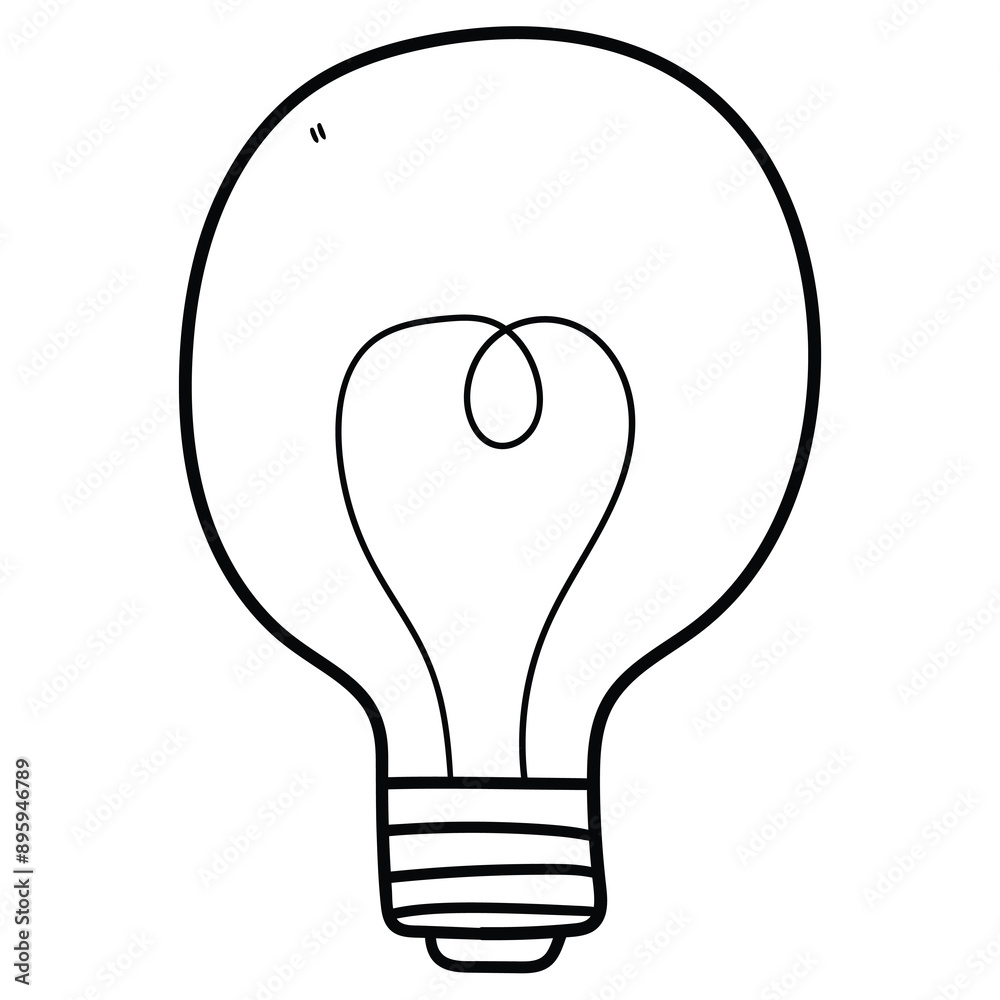 Hand drawn doodle light bulb on white background. Hand drawn doodle light bulb on white background.