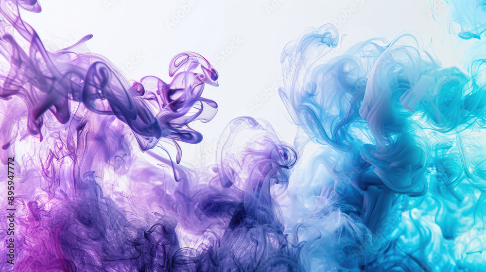 Colorful Smoke Burst at Dawn Colorful Smoke Burst at Dawn