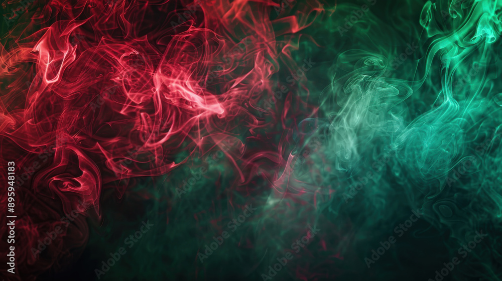 Colorful Night Smoke Abstract Colorful Night Smoke Abstract