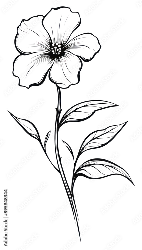 PNG Beautiful flower sketch drawing plant. PNG Beautiful flower sketch drawing plant.
