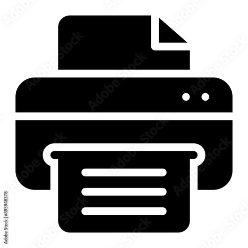 printer glyph icon
