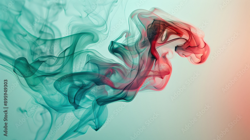 Fototapeta premium Abstract Colorful Smoke Art 