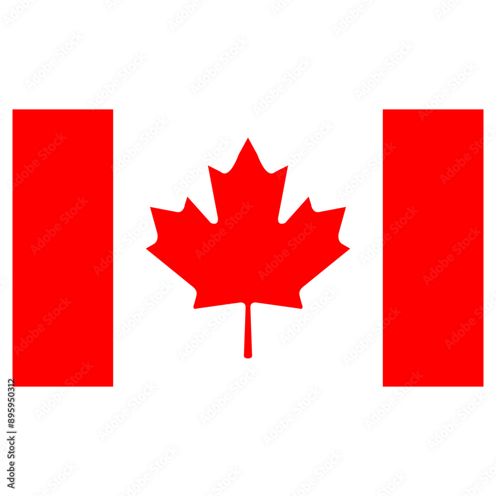 Canada flag vector icon - Canada country flag isolated on a white background Canada flag vector icon - Canada country flag isolated on a white background