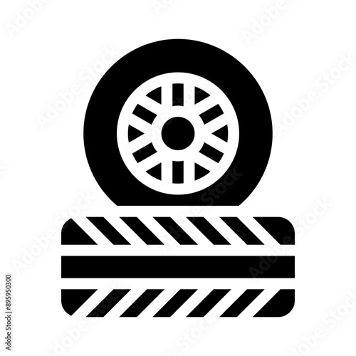 tire glyph icon