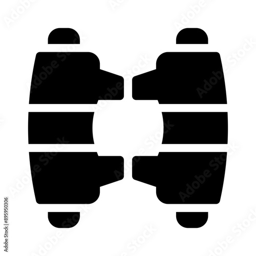 brake glyph icon