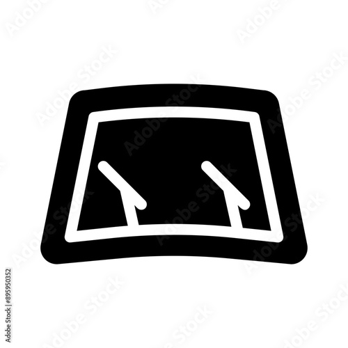 wiper glyph icon