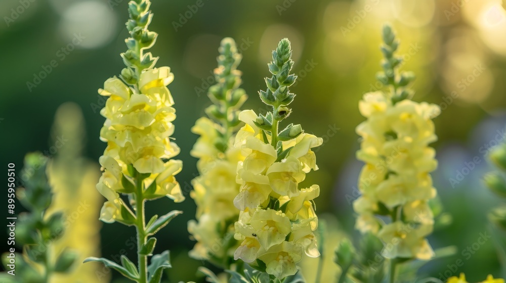 Detailed view of a yellow snapdragon in full bloom Detailed view of a yellow snapdragon in full bloom