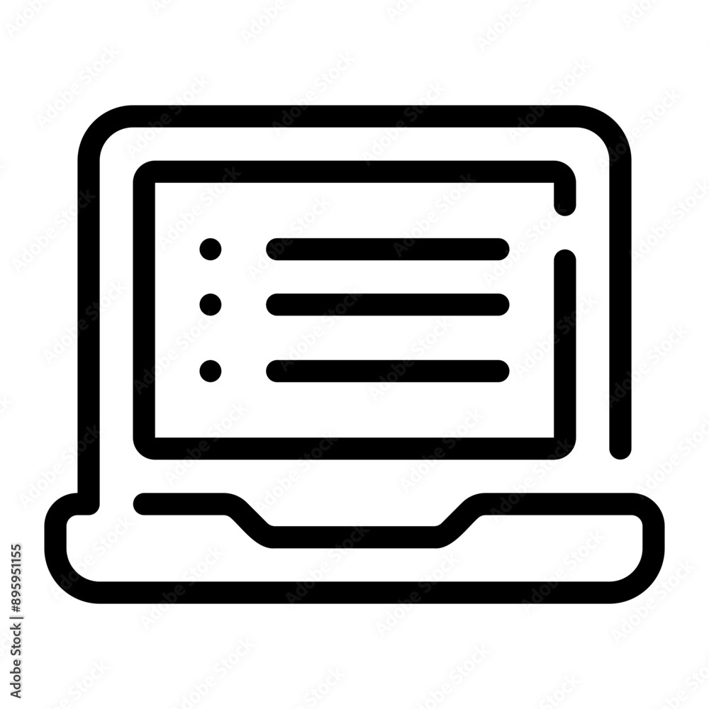 laptop line icon laptop line icon