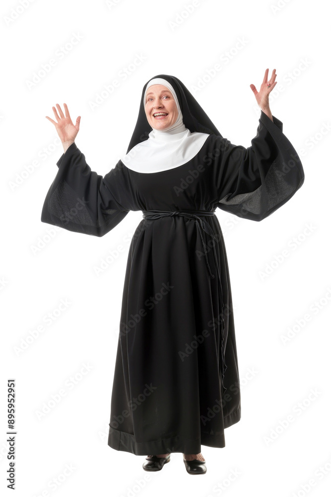 Nun in transparent background Nun in transparent background