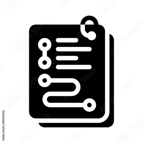 planning glyph icon