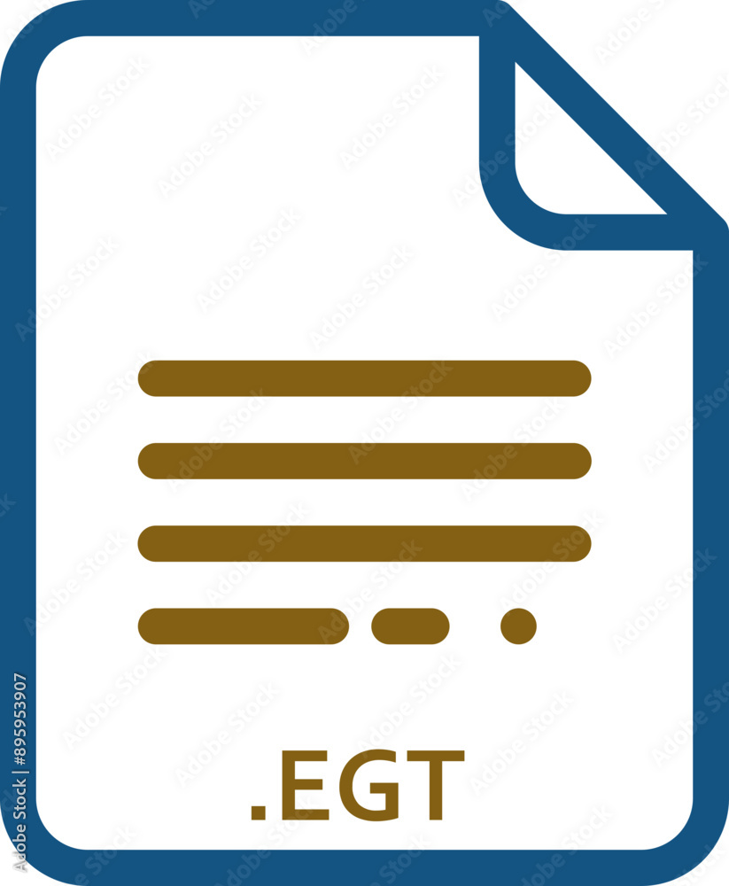 EGT doted and dashed icon inside transparent EGT doted and dashed icon inside transparent