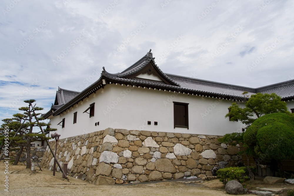 Castle wall and stone wall of Imabari Castle Castle wall and stone wall of Imabari Castle