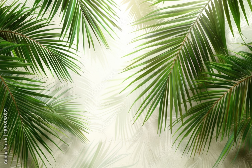 Tropical palm leaf isolated on white background. Silhoutte of palm tree. Abstract nature pattern Tropical palm leaf isolated on white background. Silhoutte of palm tree. Abstract nature pattern