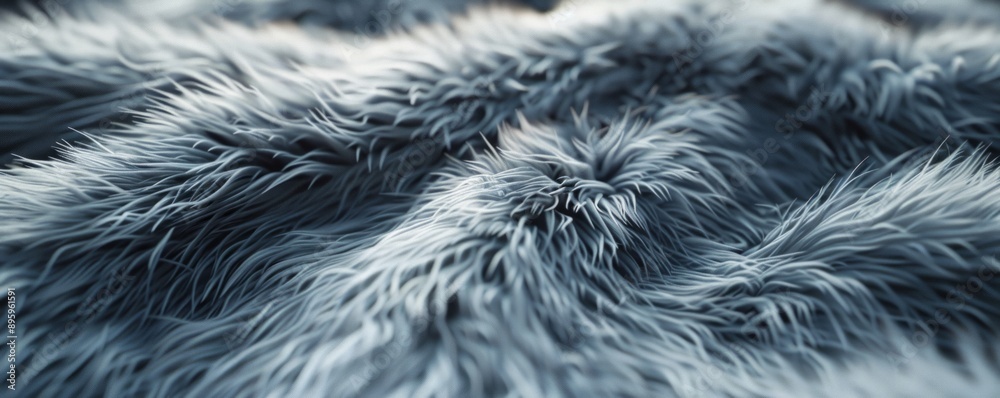 Fototapeta premium Faux Fur Fabric Texture Background, 4K hyperrealistic photo
