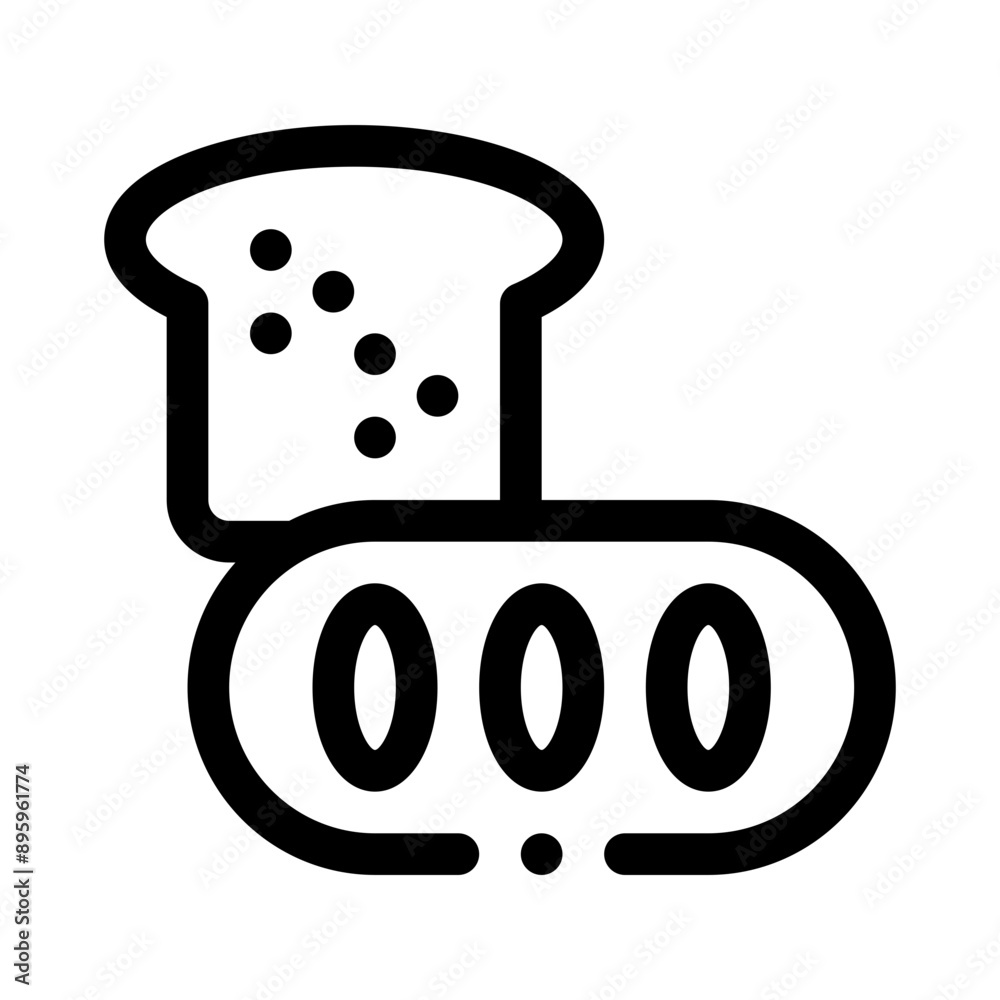 bread line icon bread line icon