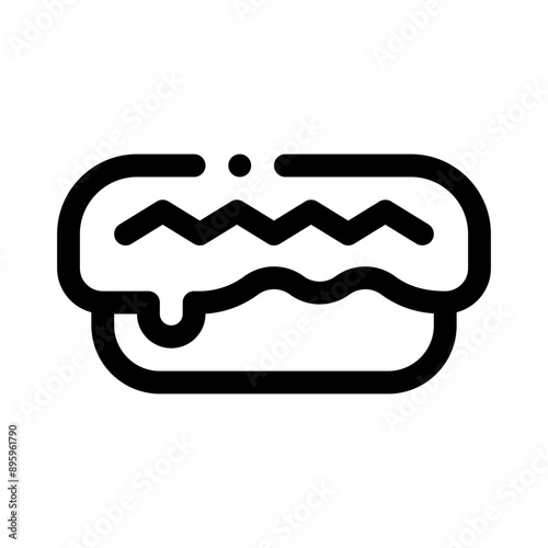 eclair line icon